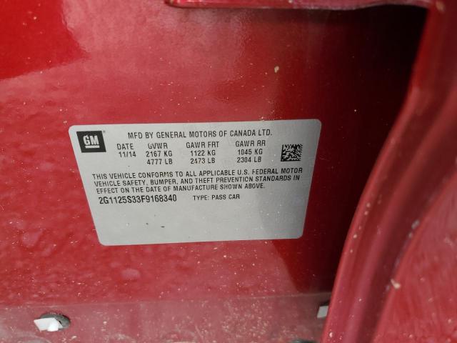 2015 CHEVROLET IMPALA LT 2G1125S33F9168340