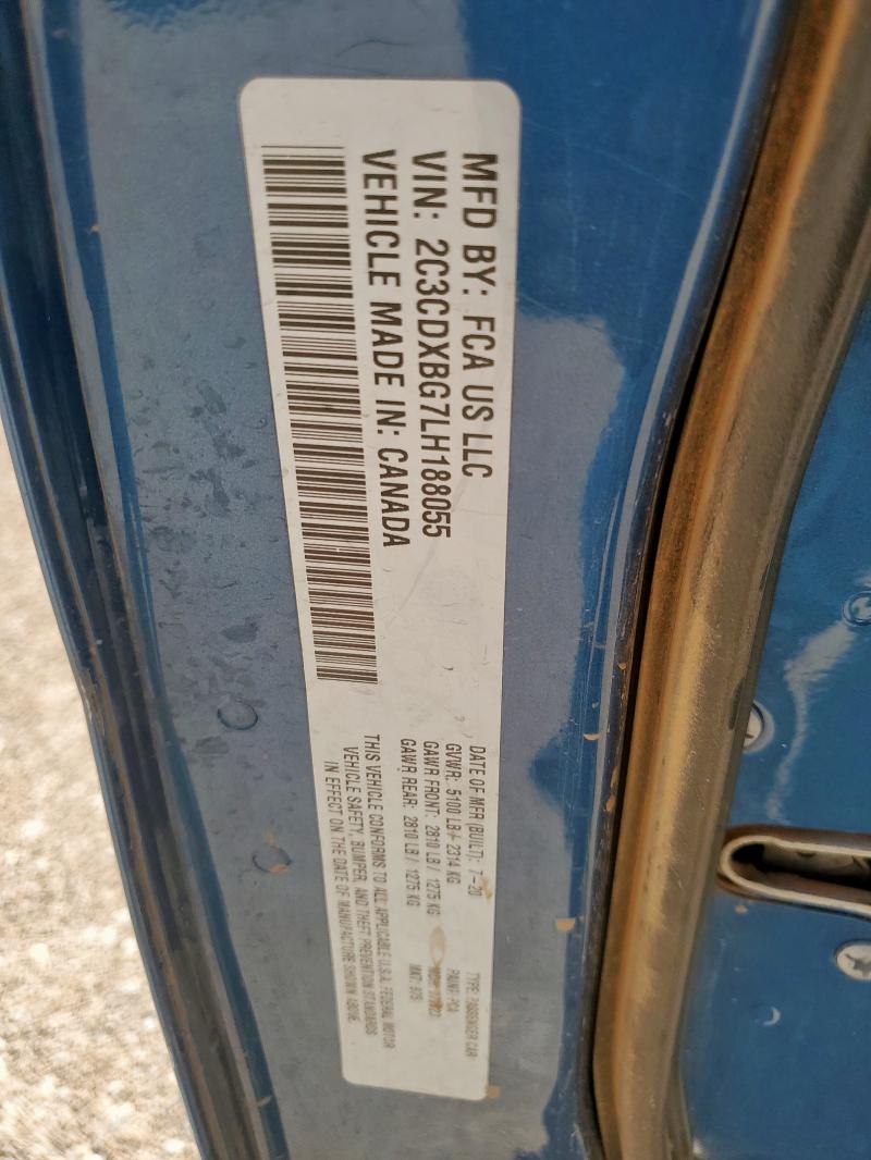 2020 DODGE CHARGER SXT 2C3CDXBG7LH188055