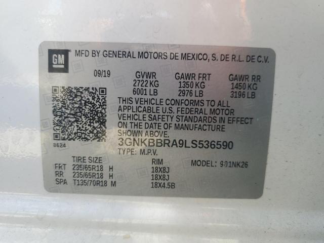 2020 CHEVROLET BLAZER 1LT 3GNKBBRA9LS536590