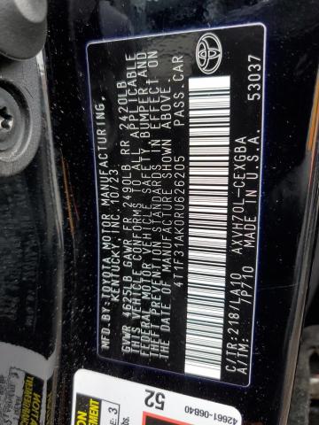 2024 TOYOTA CAMRY XLE 4T1F31AK0RU626205