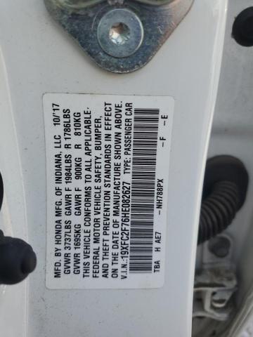 2017 HONDA CIVIC EX 19XFC2F76HE082627