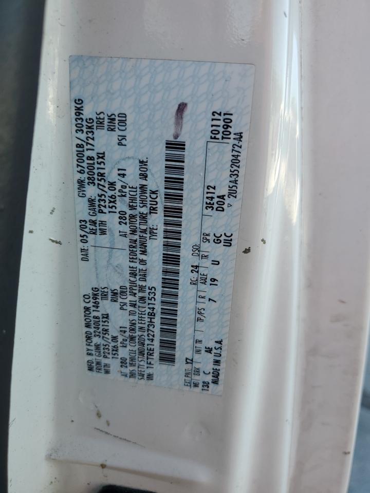 Lot #3318922928 2003 FORD ECONOLINE CARGO E-15