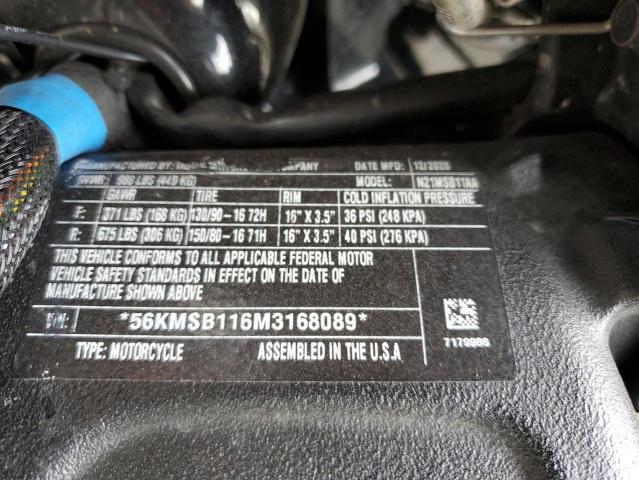 2021 INDIAN MOTORCYCLE CO. SCOUT SIXTY 56KMSB116M3168089