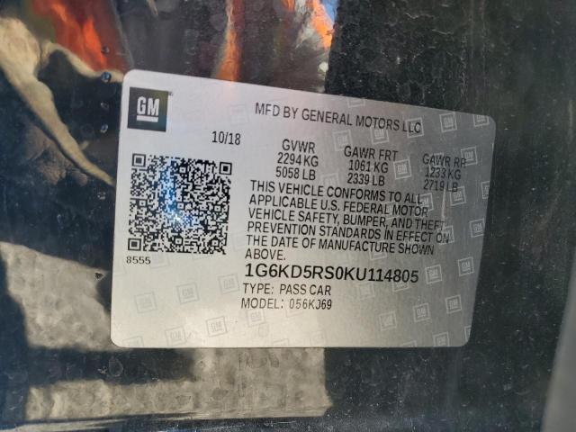 2019 CADILLAC CT6 PREMIU 1G6KD5RS0KU114805