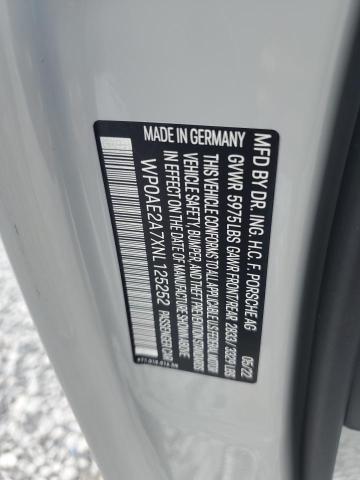 2022 PORSCHE PANAMERA 4 WP0AE2A7XNL125252