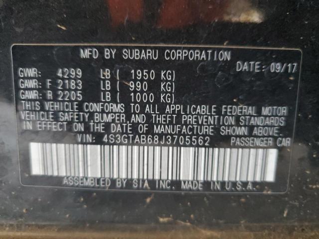 2018 SUBARU IMPREZA PR 4S3GTAB68J3705562