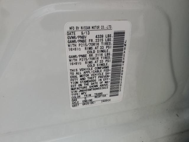 2013 NISSAN ROGUE S - JN8AS5MT6DW553923