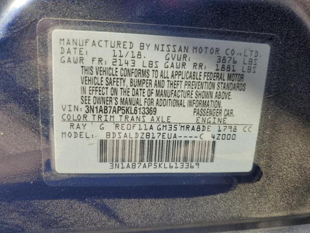 2019 NISSAN SENTRA S - 3N1AB7AP5KL613369