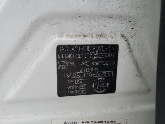 2016 JAGUAR XJR LONG W SAJXA2EK1GMW02878
