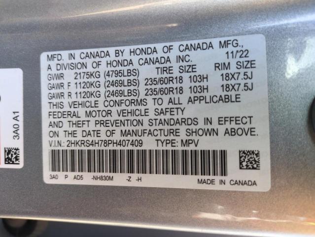 2023 HONDA CR-V EXL - 2HKRS4H78PH407409