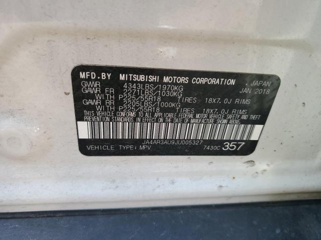 2018 MITSUBISHI OUTLANDER - JA4AR3AU9JU005327