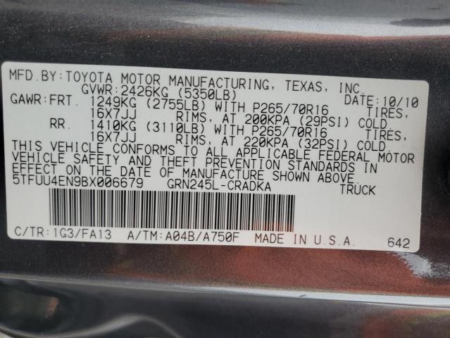 2011 TOYOTA TACOMA ACCESS CAB - 5TFUU4EN9BX006679