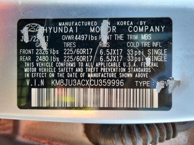 2012 HYUNDAI TUCSON GLS - KM8JU3ACXCU359996