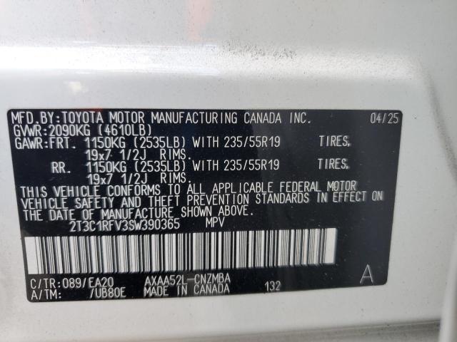 2025 TOYOTA RAV4 XLE PREMIUM 2T3C1RFV3SW390365