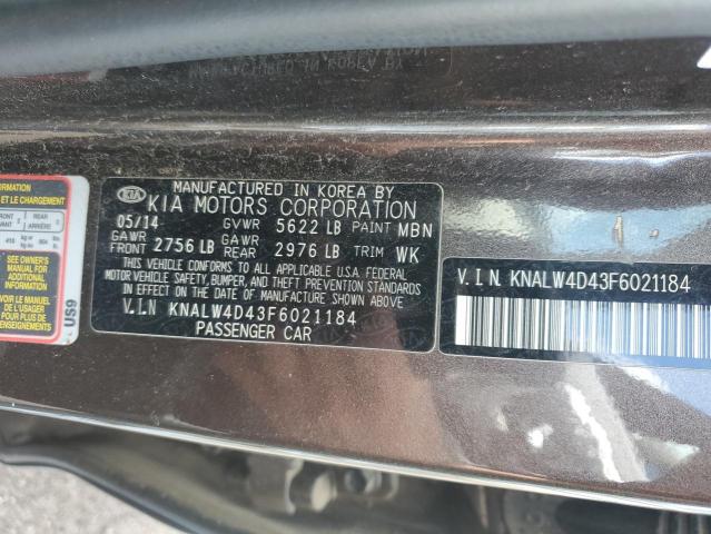 2015 KIA K900 KNALW4D43F6021184