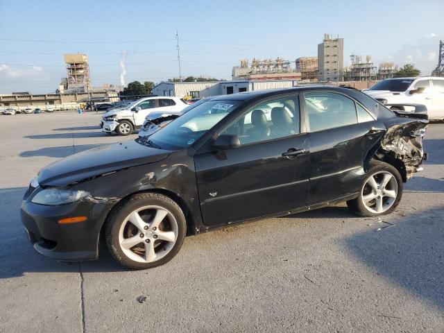 MAZDA 6 S 2004 black  gas 1YVFP80D945N47309 photo #1