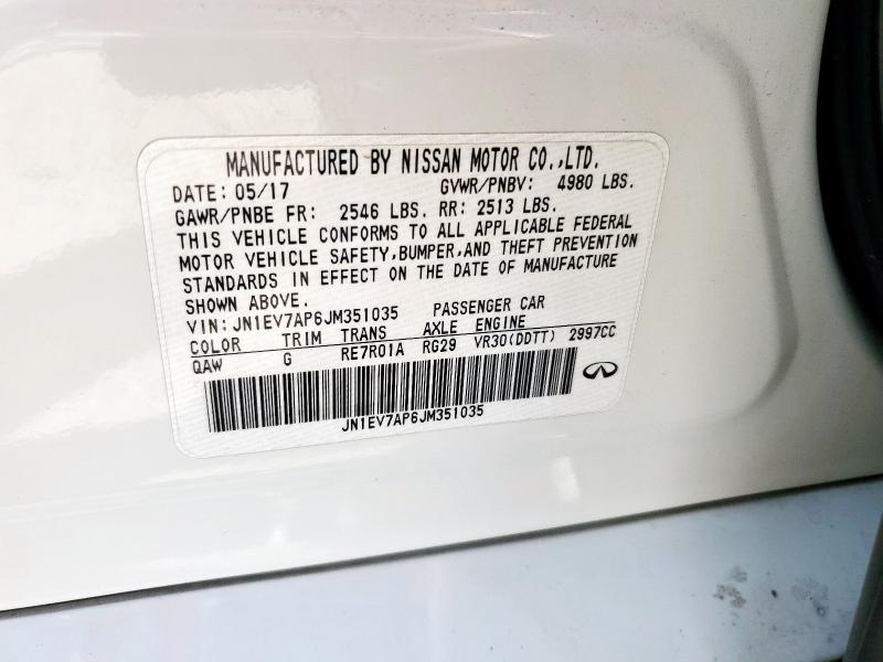 2018 INFINITI Q50 LUXE - JN1EV7AP6JM351035