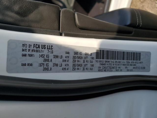 2016 JEEP GRAND CHER - 1C4RJFCT9GC494719