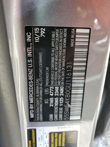 2016 MERCEDES-BENZ C 300 4MAT 55SWF4KB0GU116131