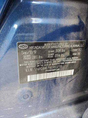 2020 HYUNDAI ELANTRA SE 5NPD84LF6LH537111