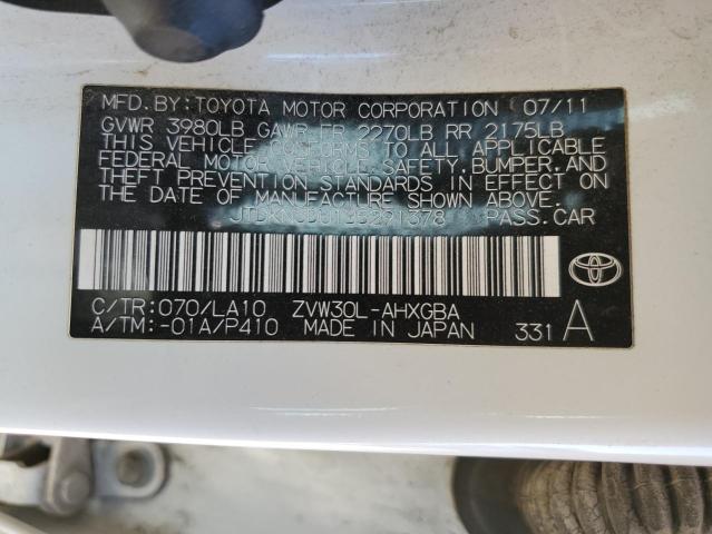 2011 TOYOTA PRIUS - JTDKN3DU1B5291378