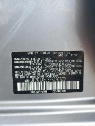 2023 SUBARU CROSSTREK JF2GTABC3P8297572