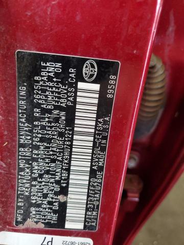 2017 TOYOTA CAMRY LE #3278753609