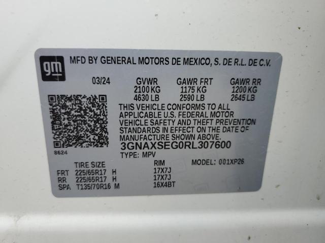 2024 CHEVROLET EQUINOX LS 3GNAXSEG0RL307600