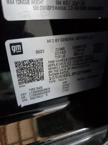 2023 GMC SIERRA K15 1GTUUEEL3PZ274062