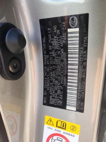 2016 LEXUS ES 350 58ABK1GG0GU008120