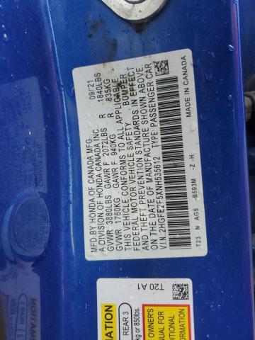 2022 HONDA CIVIC SPORT 2HGFE2F5XNH535612
