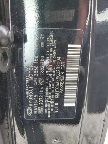 2016 HYUNDAI VELOSTER T KMHTC6AE6GU282094