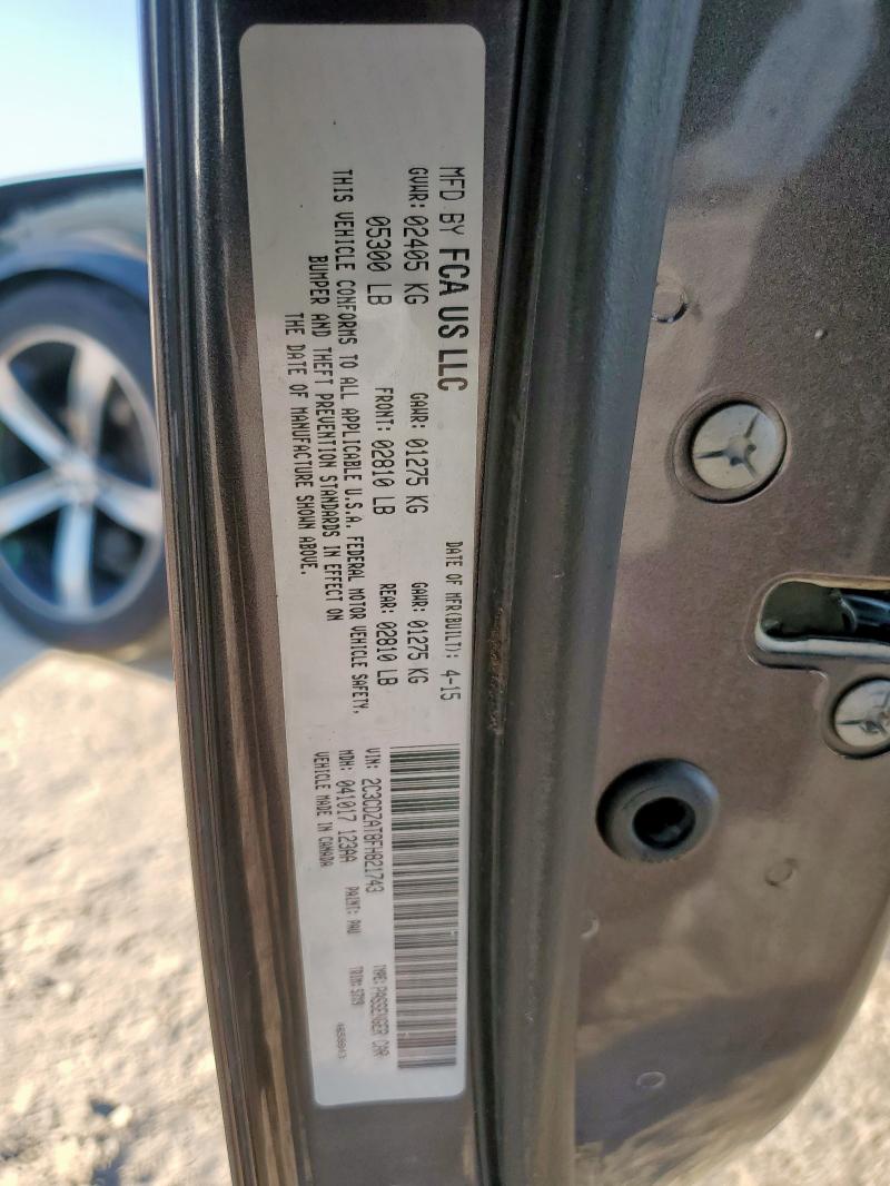 2015 DODGE CHALLENGER 2C3CDZAT8FH821743