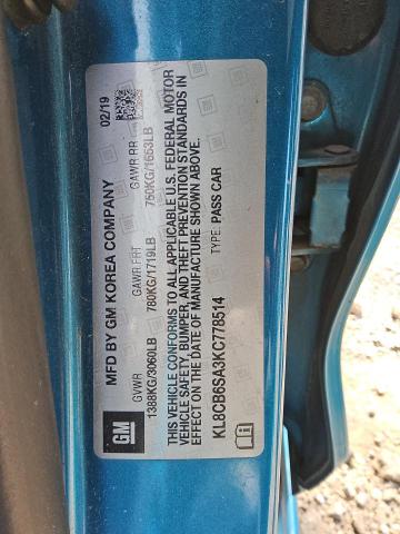 2019 CHEVROLET SPARK LS #3301709364