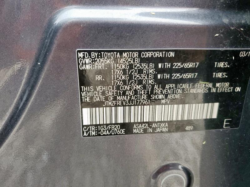 2018 TOYOTA RAV4 LE JTMZFREV3JJ177961