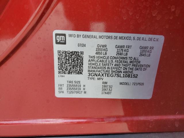 2025 CHEVROLET EQUINOX RS 3GNAXTEG7SL108152