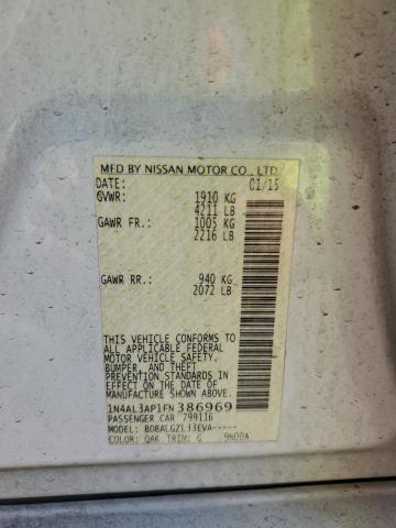 2015 NISSAN ALTIMA 2.5 - 1N4AL3AP1FN386969