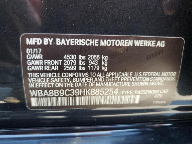 2017 BMW 330 I WBA8B9C39HK885254
