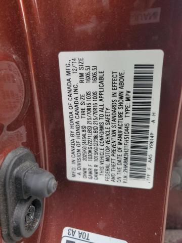 2015 HONDA CR-V LX 2HKRM3H31FH510445