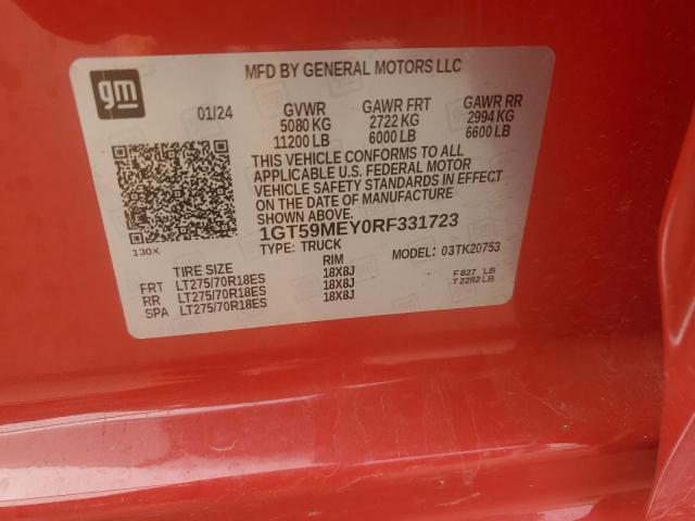 2024 GMC SIERRA K25 - 1GT59MEY0RF331723