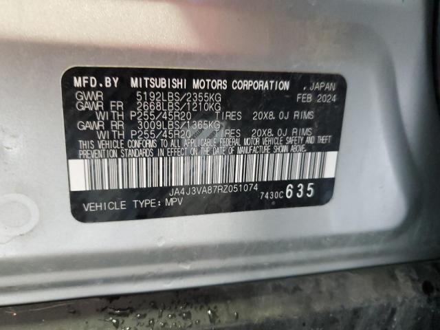 2024 MITSUBISHI OUTLANDER JA4J3VA87RZ051074