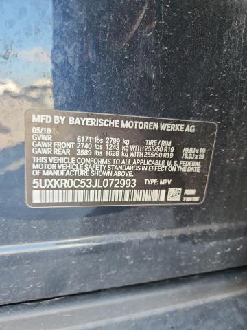 2018 BMW X5 XDRIVE3 - 5UXKR0C53JL072993