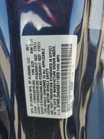 2016 HONDA ODYSSEY EX 5FNRL5H64GB111859