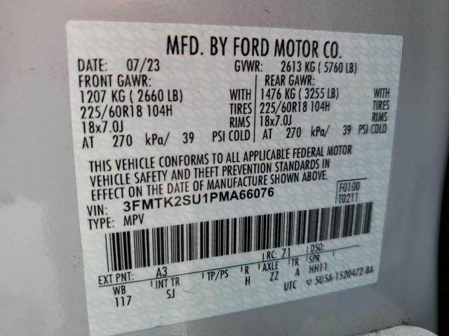 2023 FORD MUSTANG MA - 3FMTK2SU1PMA66076
