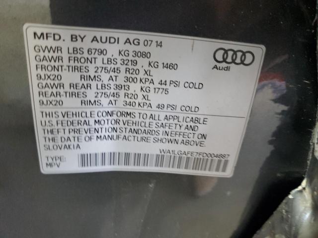 2015 AUDI Q7 PREMIUM PLUS WA1LGAFE7FD004687