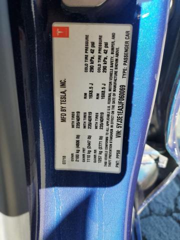 2018 TESLA MODEL 3 5YJ3E1EA3JF060069