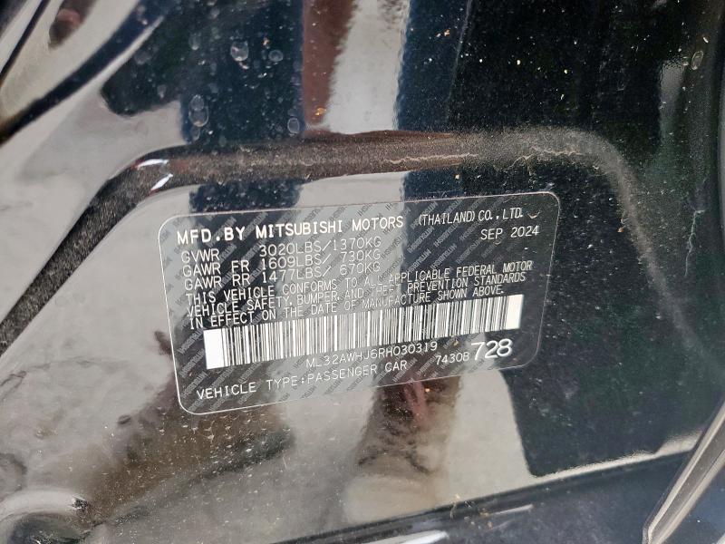 2024 MITSUBISHI MIRAGE SE ML32AWHJ6RH030319