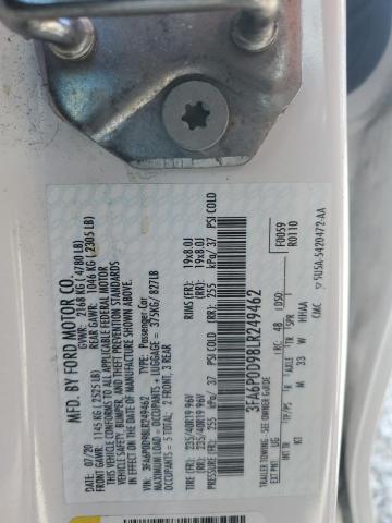 2020 FORD FUSION TIT 3FA6P0D98LR249462