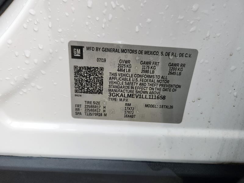 2020 GMC TERRAIN SL - 3GKALMEV1LL111658