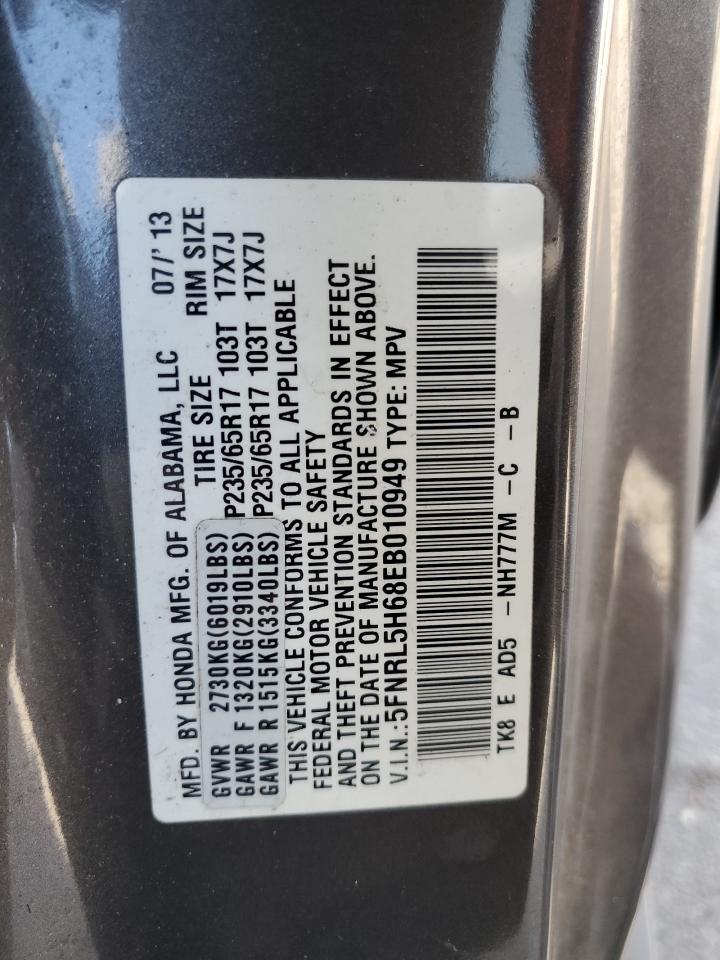 Lot #3259372258 2014 HONDA ODYSSEY EX